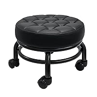 Rolling/Scoot Stool | Comfortable | Heavy-Duty/Sturdy | 360 Degree Rotating | Low to Ground Acubest (1)