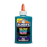 Elmer's Glow in the Dark Liquid Glue, Great for Making Slime, Washable, Assorted Colors, 5 Ounces Each