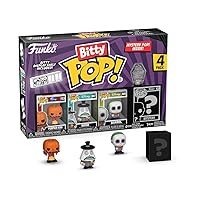 Funko Bitty Pop! The Nightmare Before Christmas Mini Collectible Toys 4-Pack - Pumpkin King, Mayor, Barrel & Mystery Chase Figure (Styles May Vary)