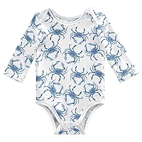 vvfelixl Baby Long Sleeve Bodysuits Soft Cotton Baby Clothes for Boys Girls 0-24 Months