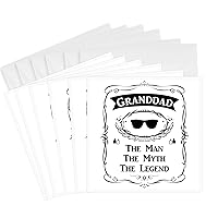 3dRose Greeting Cards - Granddad The Man The Myth The Legend funny grandpa grandfather gift - 6 Pack - The Man The Myth The Legend
