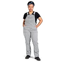 Dovetail Workwear Freshley Overalls for Women, 13 Pockets, Indigo Stripe Denim, SIZE 10x34