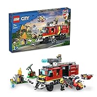 LEGO 60374 City Fire Department Intervention Truck Toy with Land and Air Drones, Figures, and Modern Emergency Vehicle, Kids 7 Years Old