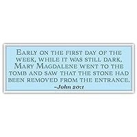 John 20:1 | Early on The First Day of The Week | Car Sticker 3x8 inches