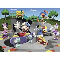 Ravensburger Mickey & Minnie: At The Skate Park 100 Piece Jigsaw Puzzle for Kids – Every Piece is Unique, Pieces Fit Together Perfectly