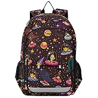 Cute Alien Space School Backpack Laptop Backpack Bags Bookbag Travel Casual Computer Notebooks Daypack