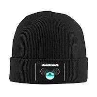 Dead%Mau5 Band Knit Beanie Winter Hat for Men Women Warm Stretchable Cuffed Knit Knitted Brimless Caps Black