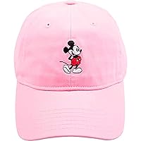 Disney Mickey Mouse Embroidered Cotton Adjustable Dad Hat with Curved Brim