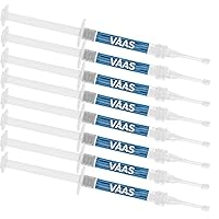 Teeth Whitening Gel for Teeth Whitening Trays, 8 Take Home Syringes, 35% Carbamide Peroxide, with Potassium-Nitrate, Trays Not Included, USA Made by Everest VAAS