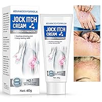 Jock Itch Cream, Powerful & Fast Jock Itch Cream, Jock Itch Care Extra Strength for Men & Women, Tinea Corporis, Itch Cream- 60g