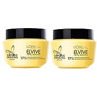 L'Oreal Paris Hair Care Elvive Total Repair 5 Damage Erasing Balm, Conditioning Hair Mask for Damaged Hair, with Almond and Protein, 8.5 fl; oz, (Pack of 2)