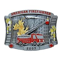 American Firefighter 2007 Commemorative Limited Edition Colored Novelty Belt