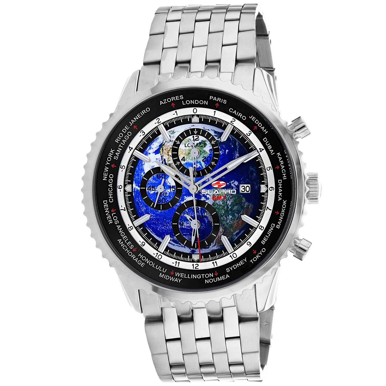 Seapro Men's Meridian World Timer GMT