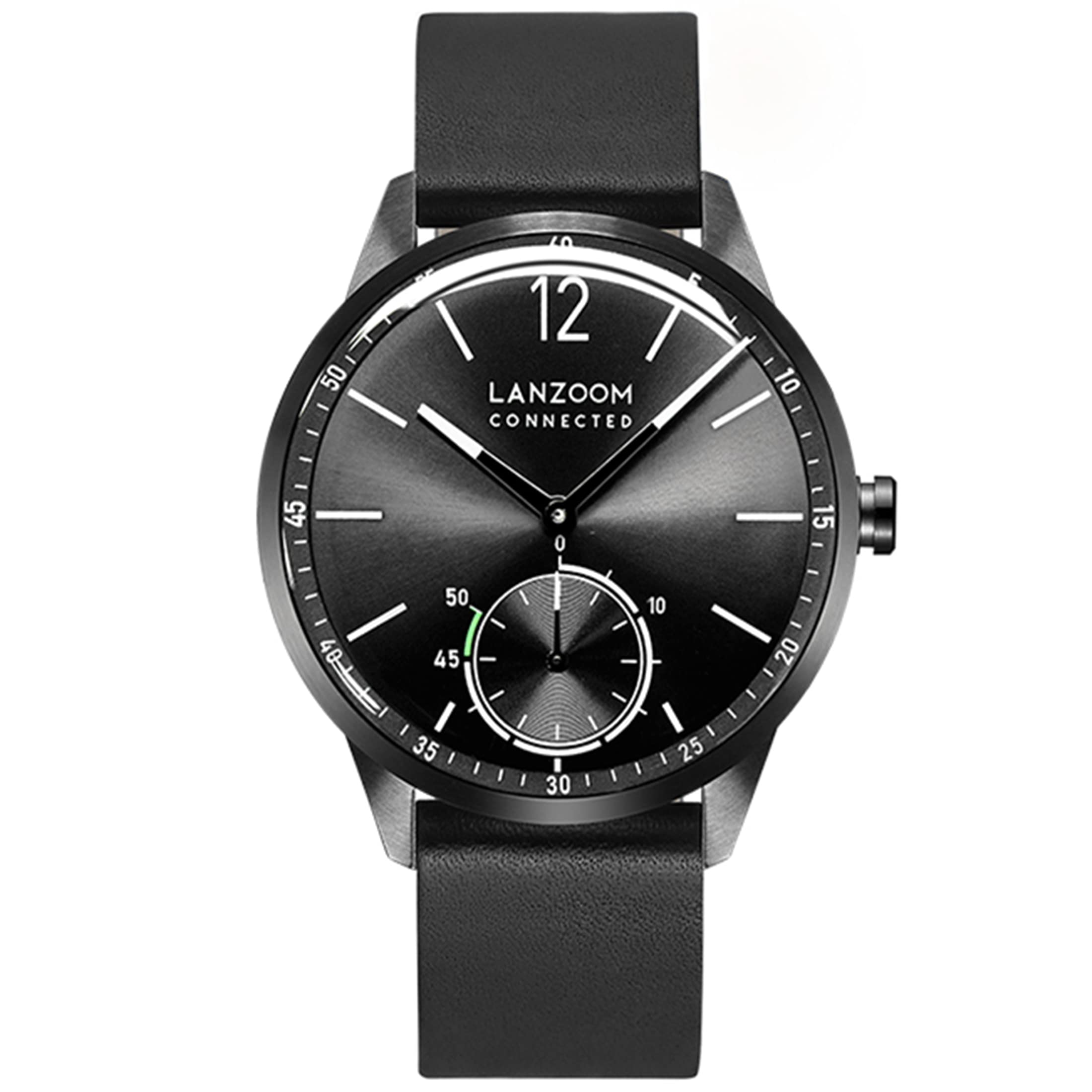 LANZOOM Couple's Time Gold Square Women's Watch + Men's Minimalist Black Watch
