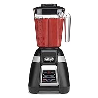 Waring Commercial BB340 Blade 1 HP Blender, 2-Speed Key Pad with Pulse and 99 Second Countdown Timer , 48 oz BPA Free Copolyster Container, 120V, 5-15 Phase Plug, Black