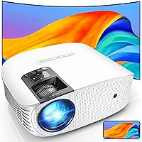 Projector with 5G WiFi and Bluetooth, GooDee Full HD 1080P Outdoor Portable Video Projector Support 4K, Home Theater Movie Projector Compatible with HDMI, USB, Laptop, iOS & Android Phone