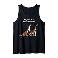 Dino Tie Business Meme Funny Saying Outfit Dinosaur Tank Top