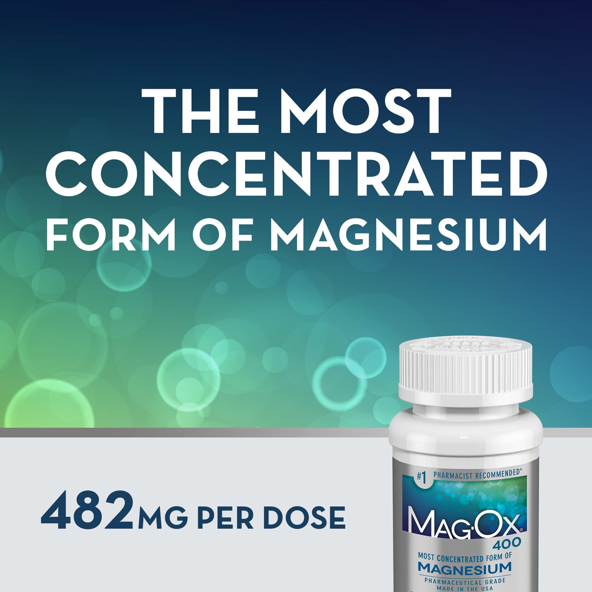 Mag-Ox 400 Magnesium Supplement, Pharmaceutical Grade Magnesium Oxide & Life Extension Neuro-mag Magnesium L-threonate, Magnesium L-threonate, Brain Health, Memory & Attention