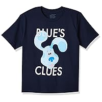 Nickelodeon Blue's Clues & You Big Face Toddler Boy Short Sleeve Tee-Blue, Josh & Magenta