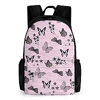Butterfly Backpack for Girls for School Preschool Elementary Kids Bookbag Cute Aesthetic Preppy Boy Book Bag Durable Laptop Rucksack Daypack