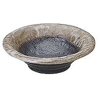 Koyo Pottery 51598055 Medium Bowl, Brown, 4.3 inches (11 cm), 3.3 Pieces, Stone Bowl, Night Pattern