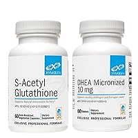 DHEA 10mg (60 Tablets) + S Acetyl Glutathione (60 Capsules) 2-Piece Bundle - Micronized DHEA + Superior Absorption Acetylated Glutathione Supplement to Support Healthy Aging
