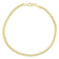 14K Gold or Rhodium Plated Silver Miami Cuban Chain For Men | 1mm-13mm Thick | Solid 925 Miami Cuban Italian Necklaces For Men