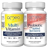 Probiotics & Chelated Daily Multivitamins Bundle for Digestive and Immune Health