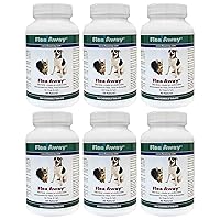 All Natural Flea, Tick, and Mosquito Repellent for Dogs and Cats, 100 Chewable Tablets, 6 Pack
