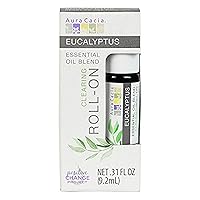 Aura Cacia Eucalyptus Roll-On | GC/MS Tested for Purity | 9.2 ml (0.31 fl. oz.)