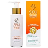 sibu Sea Buckthorn Polishing Facial Cleanser (4oz), Face Wash Made From Premium Himalayan Sea Berry Oil – Moisturizes Skin, Reduces Blemishes, Removes Make-up