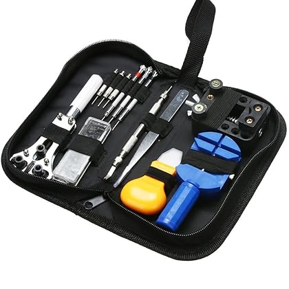 Professional Watch Repair Tool Kit - 499pcs Watch Case Press Battery Replacement Watch Back Case Opener