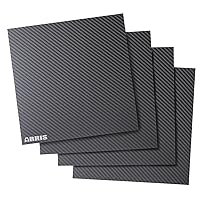 ARRIS 300x300x 1.0mm Carbon Fiber Sheet 12x12 inch, 1mm Thickness 100% 3K Carbon Sheet Fiber Laminate Plate Twill Weave Matte Surface for RC Airplane DIY Aircraft