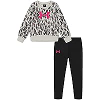 Under Armour girls Hoodie Set, Bottoms & Hoodie, Lightweight & Relaxed Fit
