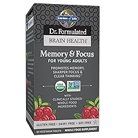 Dr. Formulated Organic Brain Health Memory & Focus for Teens and Young Adults 60 Tablets