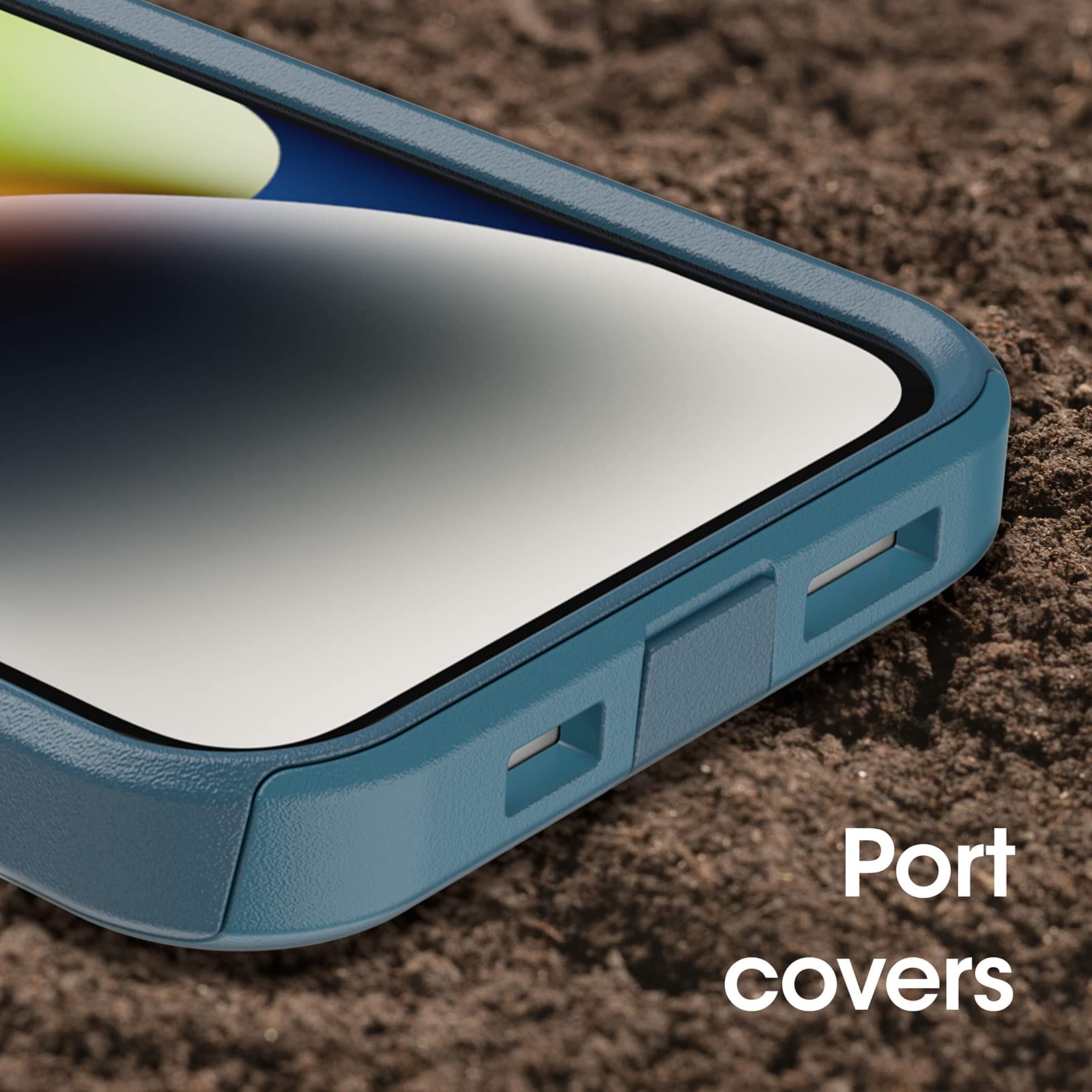 OtterBox IPhone 14 & IPhone 13 Commuter Series Case - DONT BE BLUE (Blue), Slim & Tough, Pocket-Friendly, with Port Protection