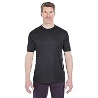 Men's Cool & Dry Sport Performance Interlock T-Shirt 4XL BLACK