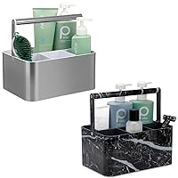 Plastic Shower Caddy Basket, Shower Caddy for College Dorm, Toiletry Storage Organizer for Bathroom Counter