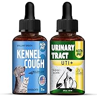 Kennel Cough • Dog UTI • UTI Drops for Cats • Cough Suppressant for Dogs and Cats • 2 Pack x 2 Oz