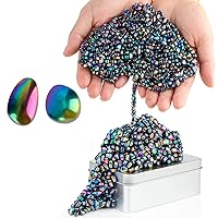 Ferrite Putty,Colorful Over 1000 Smooth Ferrite Stones,Satisfying Irregular Ferrite Rocks,Office Desk Toys ADHD Tool and Fidget Toys for Adults