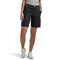 Lee Women's Petite Flex-to-go Mid-Rise Relaxed Fit Cargo Bermuda Short