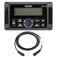 Clarion CMR-20 Marine Wired Remote with LCD Display w/CMC-RC-6 6 ft (1.83 m) Remote Extension Cable
