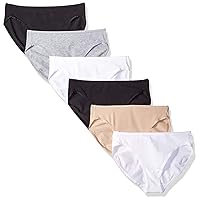 Women's Cotton High Leg Brief Underwear (Available in Plus Size), Multipacks