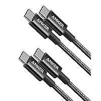 USB C to USB C Cable (3.3ft 100W, 2Pack), USB 2.0 Type C Charging Cable Fast Charge for iPhone 15/15Pro/15Plus/15ProMax, MacBook Pro 2020, iPad Pro 2020, iPad Air4, Samsung Galaxy S23 (Black)