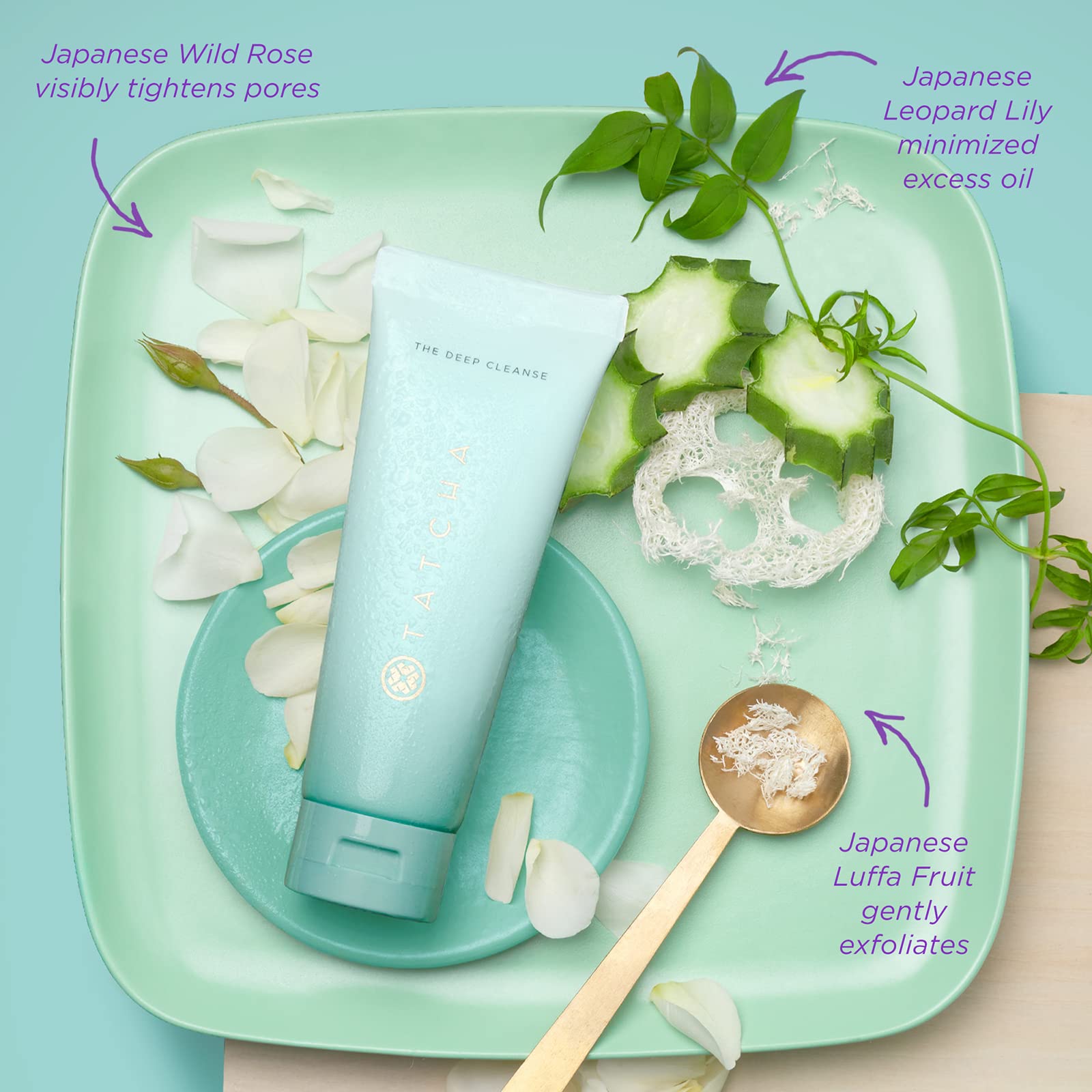 TATCHA The Deep Cleanse | Deep, Gentle Exfoliating Cleanser, Lifts Dirt, Minimizes Excess Oil & Unclogs & Tightens Pores