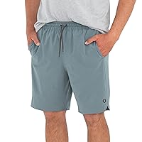 Men's Lined Swell Short - Quick Dry, Moisture-Wicking Shorts with Boxer Brief Liner - Sun Protection UPF 50+