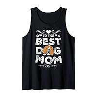 Basset Hound Best Dog Mom Dogs Lovers Funny Mothers Day Tank Top