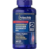 Glucosamine, Chondroitin & MSM Joint Soother-2 Per Day Formula, Tablet