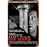 Die Hard Movie Poster Retro Metal Sign for Cafe Bar Pub Office Garage Home Wall Decor Gift Vintage Tin Sign 12 X 8 inch