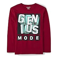 Boys' Assorted Everyday Long Sleeve Graphic T-Shirts, Genius Mode, XX-Large